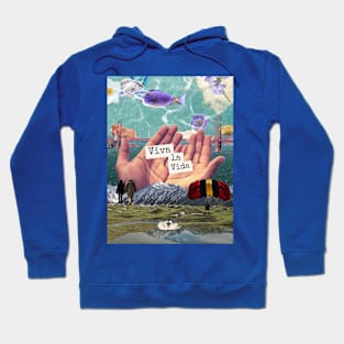 Viva La Vida, A Surreal Pro Living Collage Hoodie